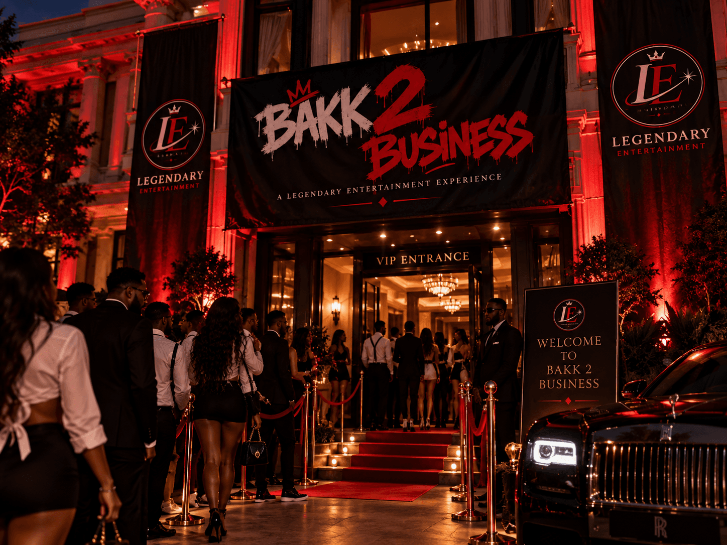 VIP entrance for Bakk 2 Business by Legendary Entertainment